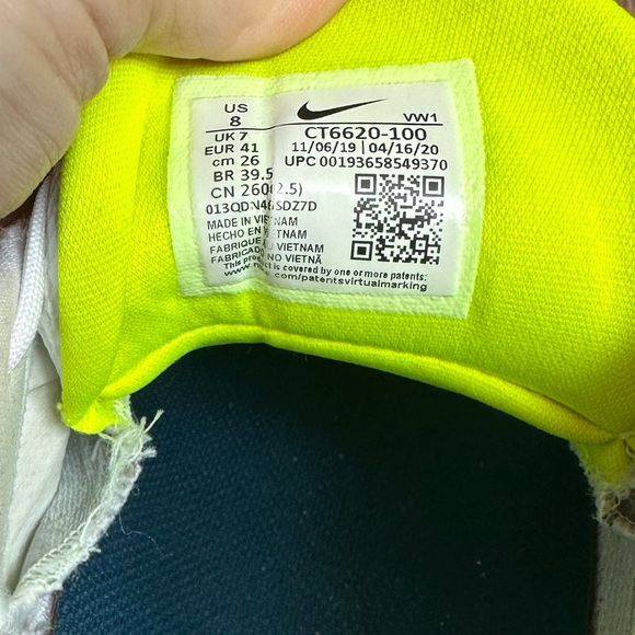 Nike Men's React Infinity Pro Golf Shoes White Barely Volt CT6620-100 Size 8 - Picture 8 of 10